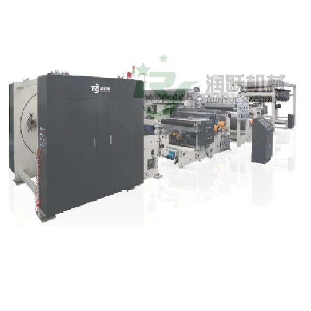Single sided paper extrusion composite production line